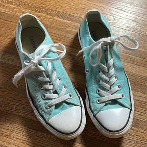 ALL*STAR CONVERSE TEAL SNEAKERS MEN’S 5 ROCKABILLY